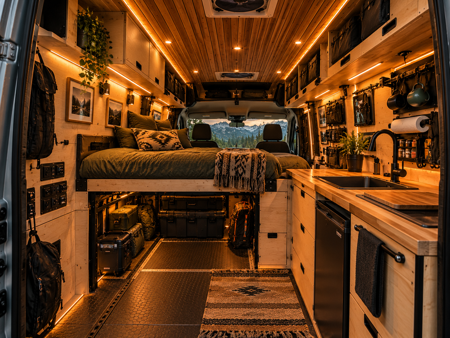 The planned Roam Rig interior